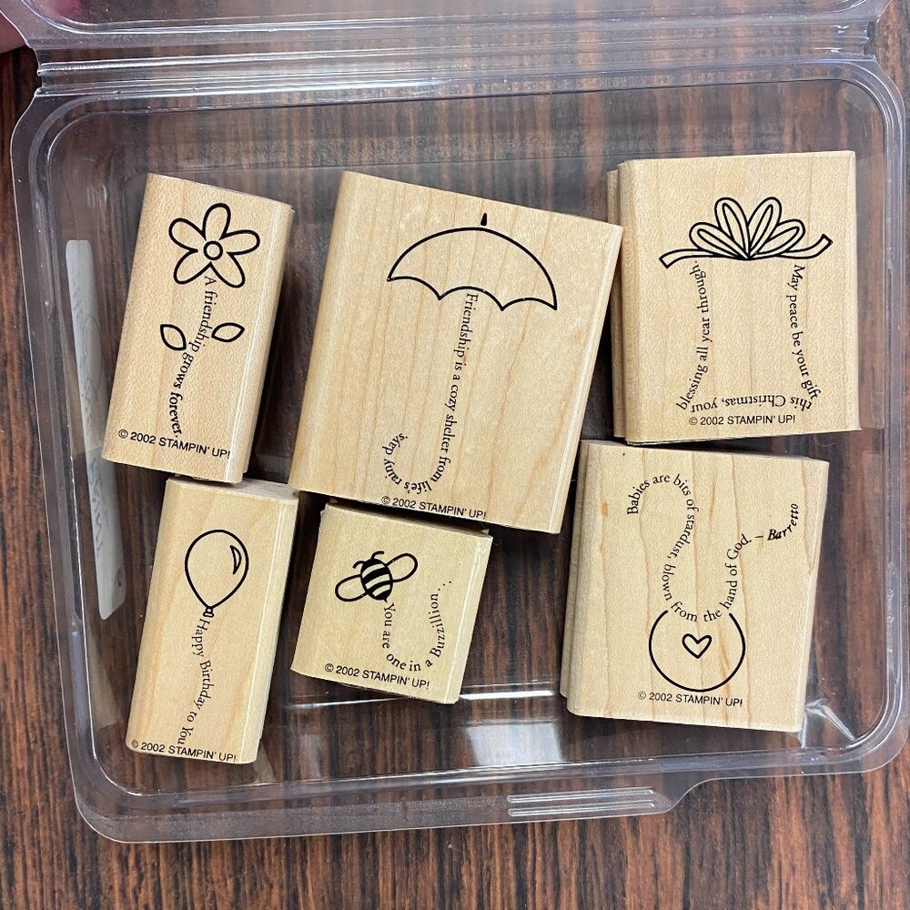 Stampin! Up The Fine Print Set of Rubber Stamps